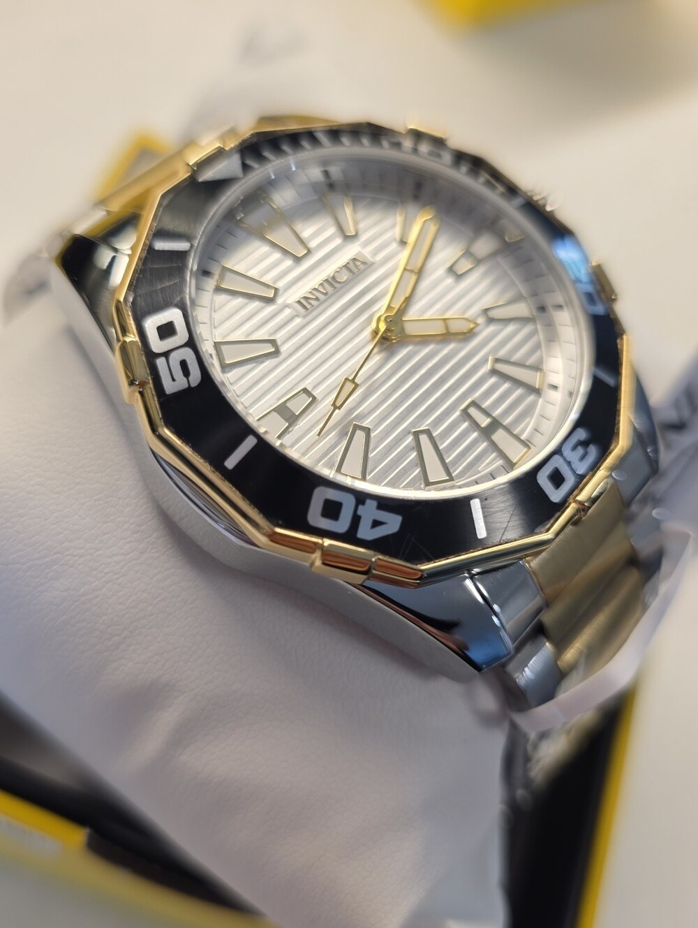 327.  Invicta Pro Diver Men's Watch 46mm, Gold, Steel (69237)